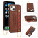 iPhone 13 mini Wristband Wallet Leather Phone Case  - Brown