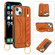 iPhone 13 mini Wristband Wallet Leather Phone Case  - Yellow