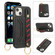 iPhone 13 mini Wristband Wallet Leather Phone Case  - Black