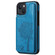 iPhone 13 mini Cat Tree Embossing Pattern Shockproof Phone Case  - Blue