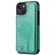 iPhone 13 mini Cat Tree Embossing Pattern Shockproof Phone Case  - Green