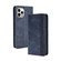 iPhone 13 mini Magnetic Buckle Retro Pattern Horizontal Flip Leather Case with Holder & Card Slot & Wallet  - Blue