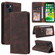 iPhone 13 mini Simple Suction Closure Horizontal Flip Leather Case with Holder & Card Slot & Wallet  - Brown