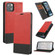 iPhone 13 mini Cross Texture Magnetic Horizontal Flip Leather Case with Card Slots & Holder & Wallet  - Red