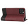 iPhone 13 mini Cross Texture Magnetic Horizontal Flip Leather Case with Card Slots & Holder & Wallet  - Wine Red