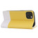 iPhone 13 mini Cross Texture Magnetic Horizontal Flip Leather Case with Card Slots & Holder & Wallet  - Yellow