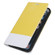 iPhone 13 mini Cross Texture Magnetic Horizontal Flip Leather Case with Card Slots & Holder & Wallet  - Yellow