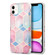 iPhone 13 mini Electroplating Matching Marble IMD Four-Corner TPU Shockproof Case - Blue