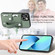 iPhone 13 mini Wristband Kickstand Card Wallet Back Cover Phone Case with Tool Knife - Khaki