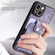 iPhone 13 mini Retro Skin-feel Ring Card Wallet Phone Case - Purple