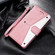 iPhone 13 mini Nail Skin Feel Stitching Calf Texture Leather Phone Case - Rose Gold