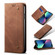 iPhone 13 mini Denim Texture Casual Style Horizontal Flip Leather Case with Holder & Card Slots & Wallet  - Brown