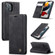 iPhone 13 mini CaseMe-013 Multifunctional Retro Frosted Horizontal Flip Leather Case with Card Slot & Holder & Wallet  - Black