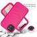 iPhone 13 mini Wave Pattern 3 in 1 Silicone + PC Shockproof Protective Case  - Hot Pink