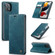 iPhone 13 mini CaseMe-013 Multifunctional Retro Frosted Horizontal Flip Leather Case with Card Slot & Holder & Wallet  - Blue