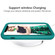 iPhone 13 mini Wave Pattern 3 in 1 Silicone + PC Shockproof Protective Case  - Dark Sea Green