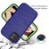 iPhone 13 mini Wave Pattern 3 in 1 Silicone + PC Shockproof Protective Case  - Navy+Olivine