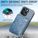 iPhone 13 mini Geometric Wallet Phone Case with Lanyard  - Blue