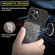 iPhone 13 mini Geometric Wallet Phone Case with Lanyard  - Black