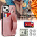 iPhone 13 mini Crazy Horse Texture Shockproof TPU + PU Leather Case with Card Slot & Wrist Strap Holder  - Rose Gold
