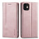 iPhone 13 mini Forwenw F2 Series Magnetic Horizontal Flip Leather Case with Holder & Card Slots & Wallet  - Rose Gold
