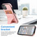 iPhone 13 mini Ultra-thin Shockproof Protective Case with Holder & Metal Magnetic Function  - Rose Gold