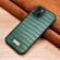 iPhone 13 mini SULADA Crocodile Texture TPU Protective Case  - Dark Green