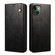 iPhone 13 mini Simple Wax Crazy Horse Texture Horizontal Flip Leather Case with Card Slots & Wallet  - Black