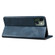 iPhone 13 mini Simple Wax Crazy Horse Texture Horizontal Flip Leather Case with Card Slots & Wallet  - Navy Blue