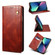 iPhone 13 mini Simple Wax Crazy Horse Texture Horizontal Flip Leather Case with Card Slots & Wallet  - Brown