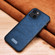 iPhone 13 mini SULADA Shockproof TPU + Handmade Leather Protective Case  - Blue