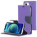 iPhone 13 mini GOOSPERY FANCY DIARY Cross Pattern Horizontal Flip Leather Case with Holder & Card Slots & Wallet  - Purple