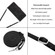 iPhone 13 mini Dream Triangle Leather Phone Case with Lanyard - Black