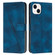 iPhone 13 mini Dream Triangle Leather Phone Case with Lanyard - Blue