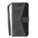 iPhone 13 mini Nail Skin Feel Stitching Calf Texture Leather Phone Case - Grey