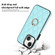 iPhone 13 mini Rhombic PU Leather Phone Case with Ring Holder - Blue