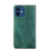 iPhone 13 mini PU + TPU Gloss Oil Solid Color Magnetic Horizontal Flip Leather Case with Holder & Card Slot & Wallet  - Green