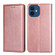 iPhone 13 mini PU + TPU Gloss Oil Solid Color Magnetic Horizontal Flip Leather Case with Holder & Card Slot & Wallet  - Rose Gold