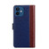 iPhone 13 mini Ostrich Texture PU + TPU Horizontal Flip Leather Case with Holder & Card Slots & Wallet  - Blue