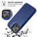 iPhone 13 mini Double Buckle Shockproof PU Protective Case with Card Slots & Holder  iPhone 13 Mini - Blue