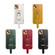iPhone 13 mini Electroplated TPU Crocodile Pattern Leather Case with Wrist Strap  - Red