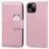iPhone 13 mini Cartoon Buckle Horizontal Flip Leather Phone Case - Pink