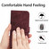 iPhone 13 mini Skin Feel Sun Flower Pattern Flip Leather Phone Case with Lanyard - Wine Red