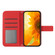 iPhone 13 mini Skin Feel Sun Flower Pattern Flip Leather Phone Case with Lanyard - Red