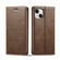 iPhone 13 Mini LC.IMEEKE RFID Anti-theft Leather Phone Case - Brown