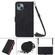 iPhone 13 mini Crossbody 3D Embossed Flip Leather Phone Case  - Black