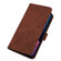 iPhone 13 mini Crossbody 3D Embossed Flip Leather Phone Case  - Brown