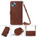 iPhone 13 mini Crossbody 3D Embossed Flip Leather Phone Case  - Brown