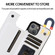 iPhone 13 mini Double Buckle Shockproof PU Protective Case with Card Slots & Holder  iPhone 13 Mini - White