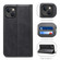 iPhone 13 mini Calf Texture Horizontal Flip Leather Case with Holder & Card Slots & Wallet  - Black